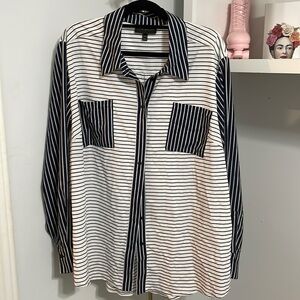 Lane Bryant striped blouse